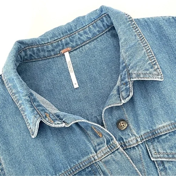 Free People Nicole Denim Shirt Dress - Picture 9 of 13